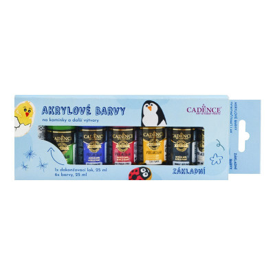 Akrylové barvy na kamínky Cadence