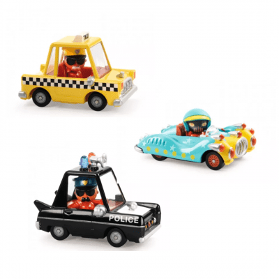 Balíček Crazy Motors - Blue Gun + Hurry Police + Taxi Joe