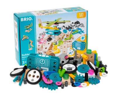 Brio Builder - stavebnice sada s motorem - 120 ks