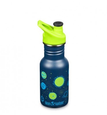 Dětská nerezová lahev Klean Kanteen Kid Classic Narrow w/Sport Cap - planets 355 ml