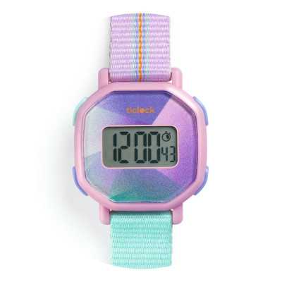 Dětské digitální hodinky - Fialové odstíny