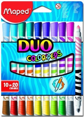 Dětské fixy Maped Color´Peps Duo - 10 oboustranných fixů