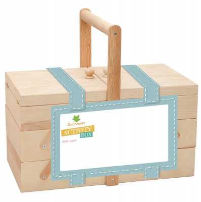 Dřevěný kufřík s materiálem na tvoření - 1000 ks