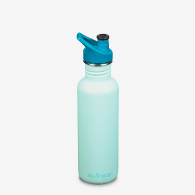 Nerezová lahev Klean Kanteen Classic w/Sport Cap - blue tint 800 ml