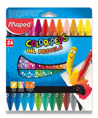 Olejové pastely Maped Color´Peps - 24 barev