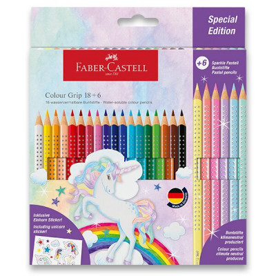 Pastelky Faber-Castell Colour Grip Unicorn - 24 ks