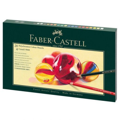 Pastelky Faber-Castell Polychromos - 20 barev s příslušenstvím