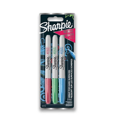 Permanentní popisovač Sharpie Metallic blistr - 3 barvy