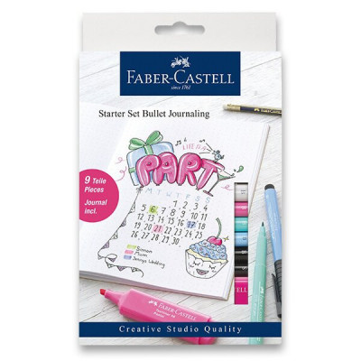 Popisovače Faber-Castell Starter set Bullet Journaling - 9 ks