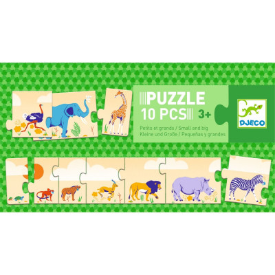 Puzzle - Od nejmenšího k největšímu - 10 ks