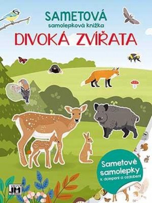 Sametová samolepková knížka - Divoká zvířata