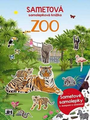 Sametová samolepková knížka - ZOO