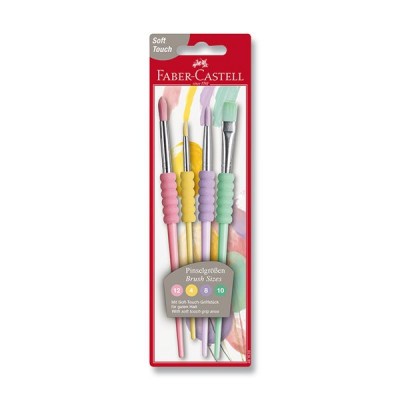 Štětce Faber-Castell Soft pastelové - 4 ks