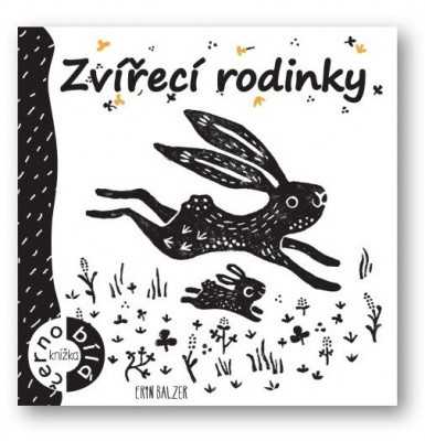 Zvířecí rodinky - černobílá knížka