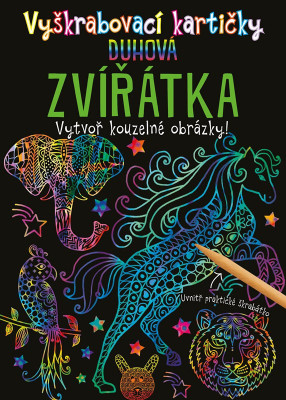 Vyškrabovací kartičky: Duhová zvířátka