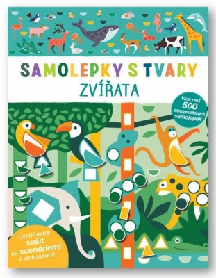 Zvířata - samolepky s tvary