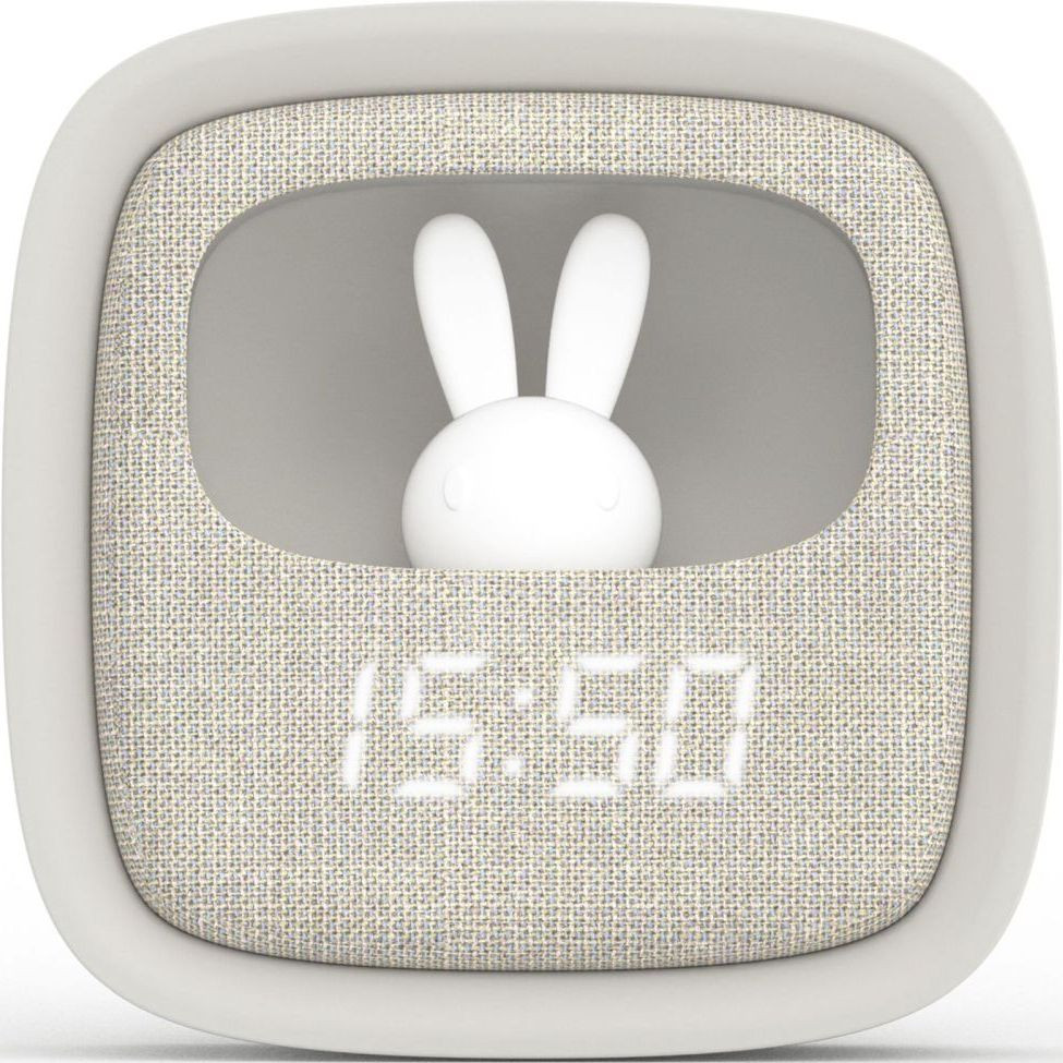 Budík a noční světlo - MOB Billy Clock and light - Grey