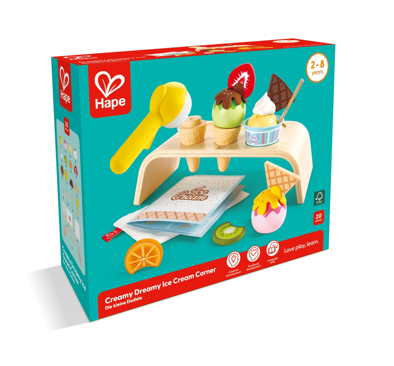 Hrací set - stánek se zmrzlinou