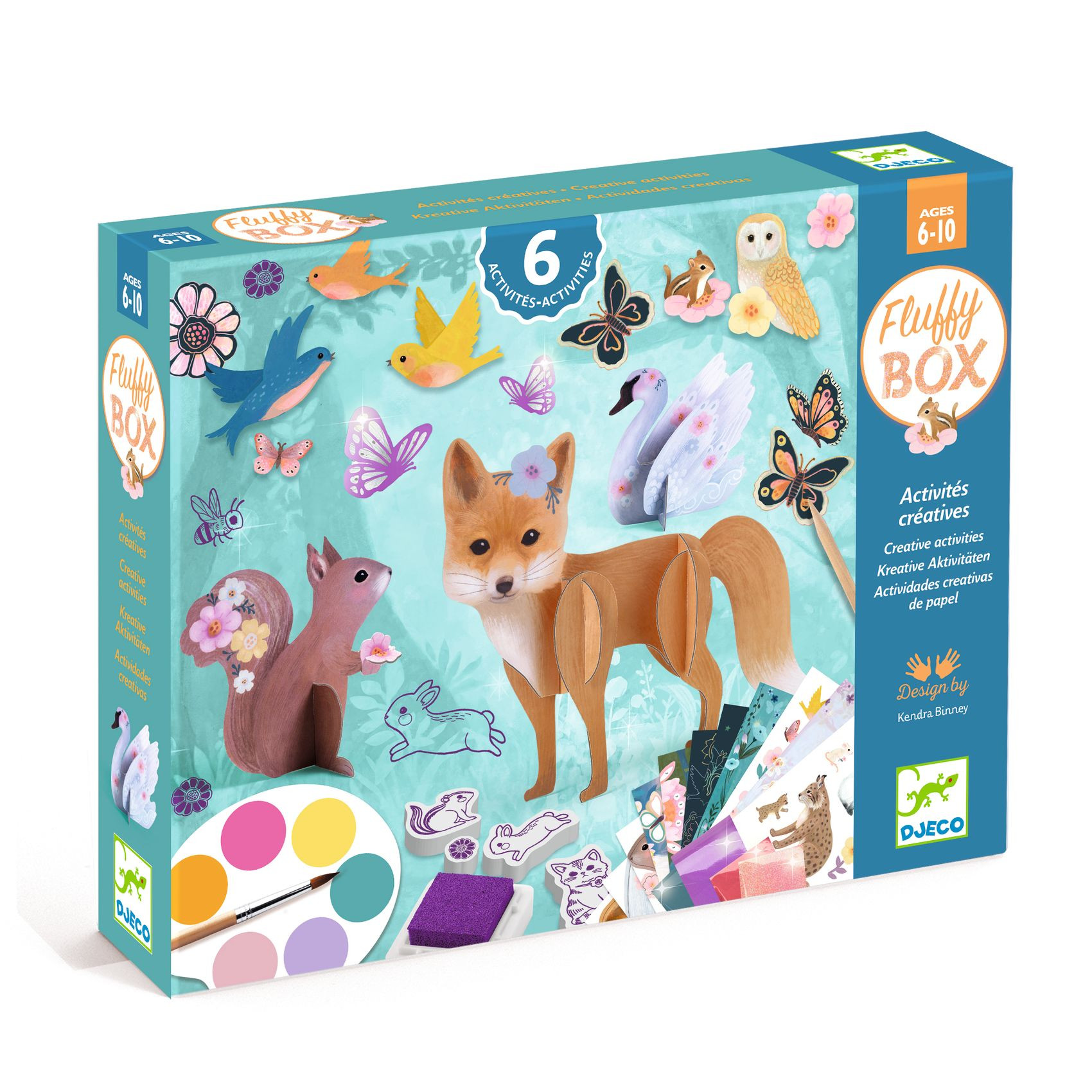 Velká kreativní sada - Fluffy box - kouzelný svět lesních zvířátek