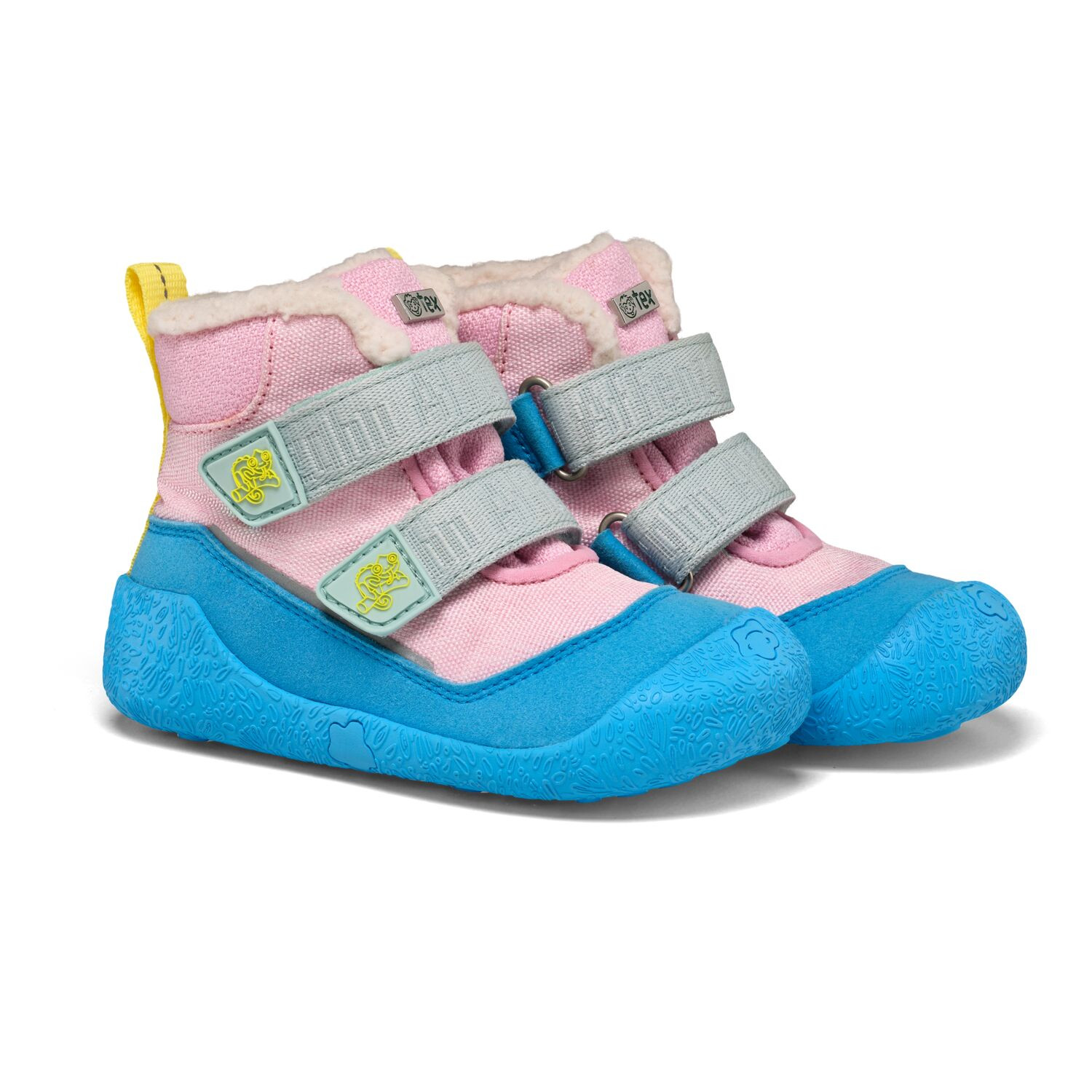 Dětské barefoot boty Affenzahn Prewalker Midboot Vegan Snuggy Chameleon - vel. 25