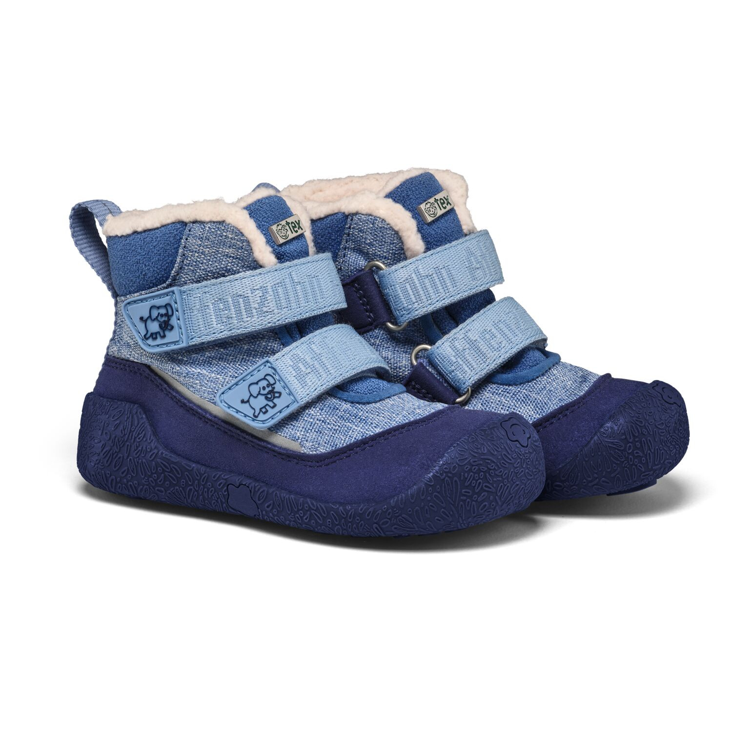 Dětské barefoot boty Affenzahn Prewalker Midboot Vegan Snuggy Elephant - vel. 19