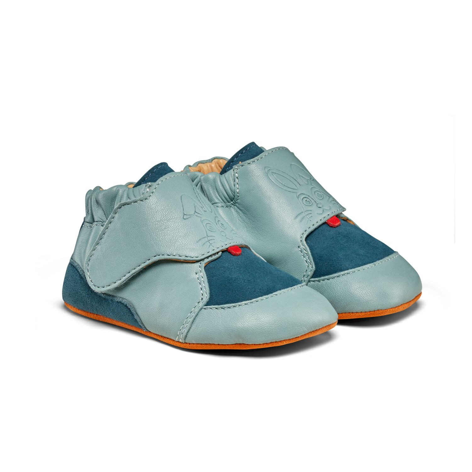 Dětské barefoot capáčky Affenzahn Crawling Shoe Leather Crawly Bunny - vel. 20/21