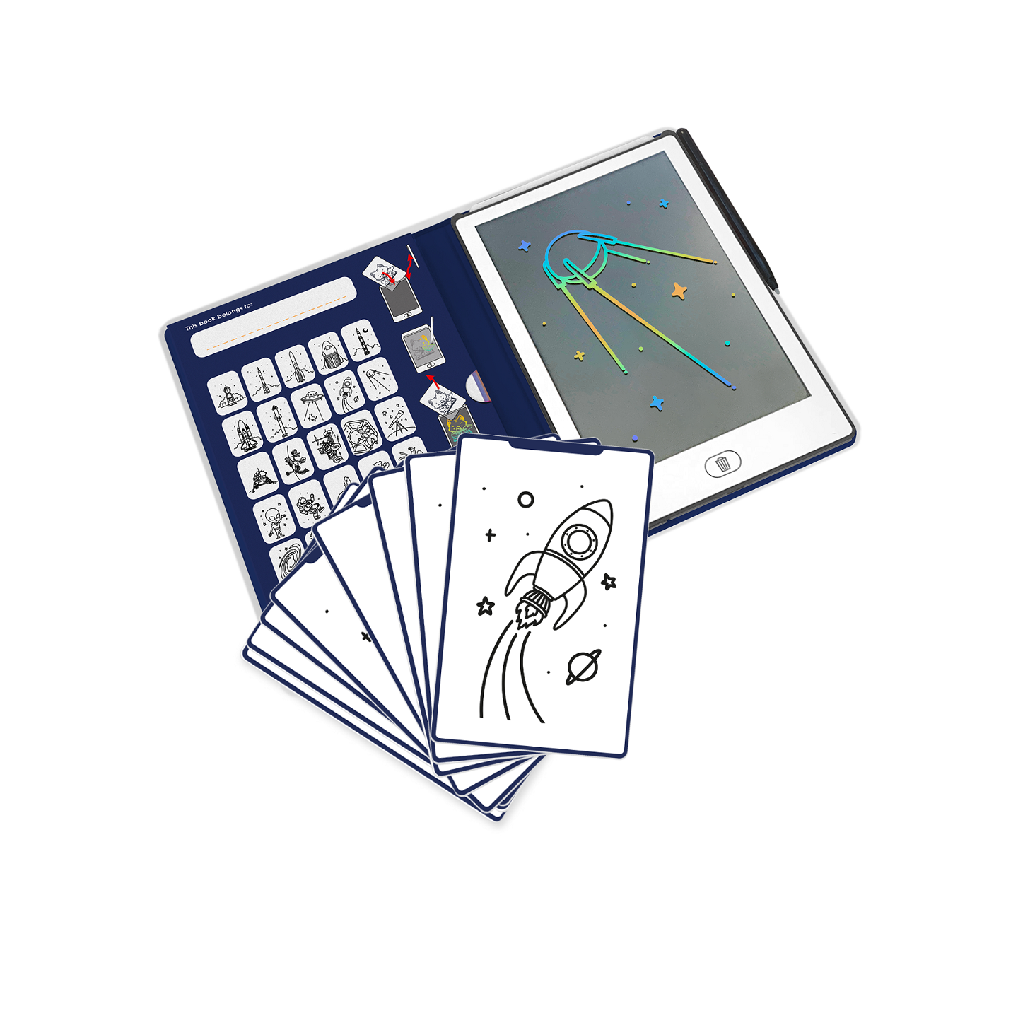 Kidywolf - Kreslící tablet Kidydraw mini - Galaxy