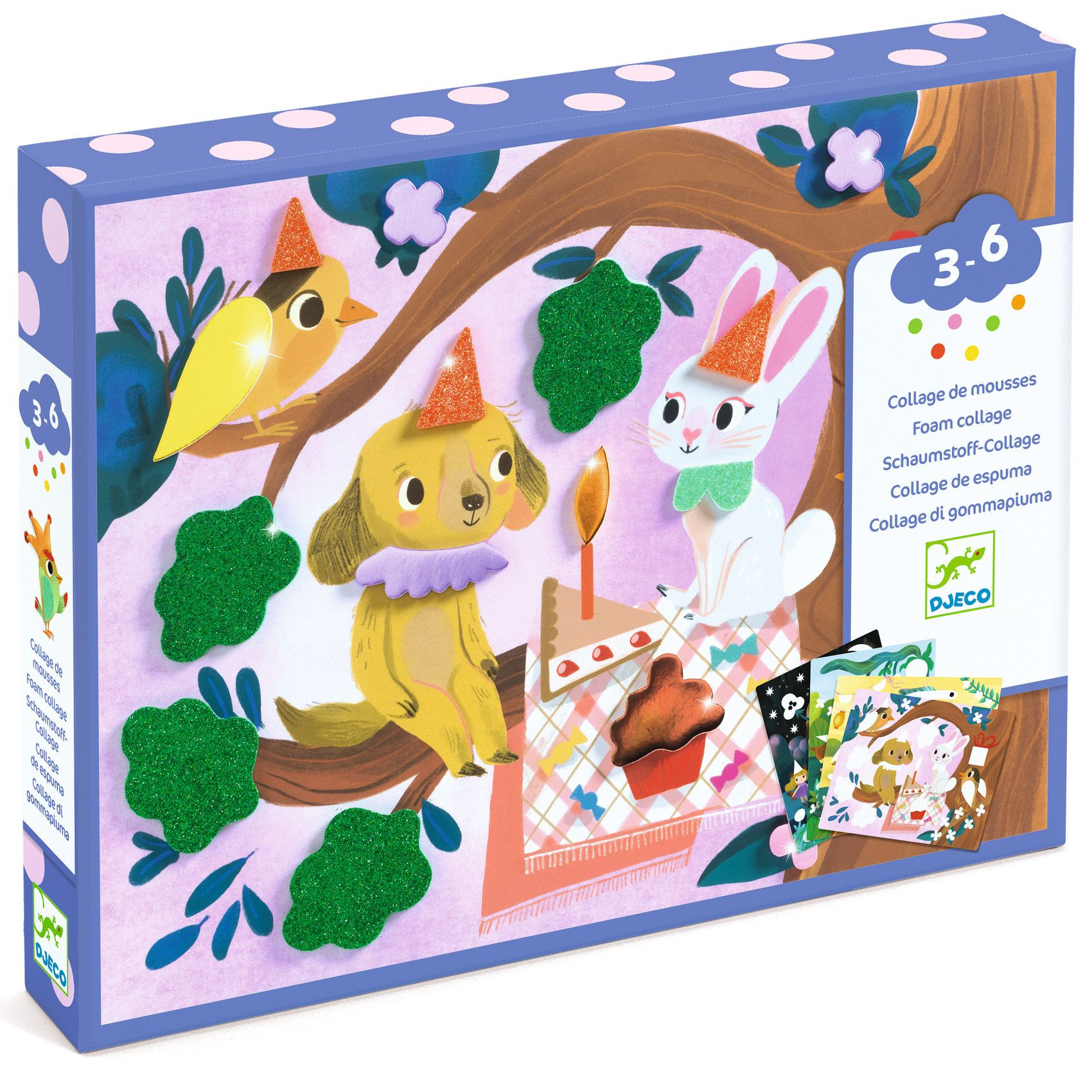 Koláže pro nejmenší - třpytivé oslavy