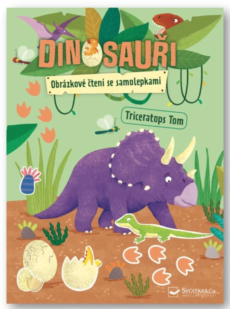 Dinosauři - Obrázkové čtení se samolepkami