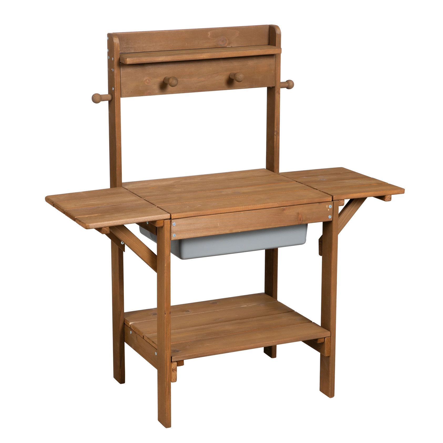 ROBA - dětská zahradní kuchyňka na vodu a písek – teakový odstín