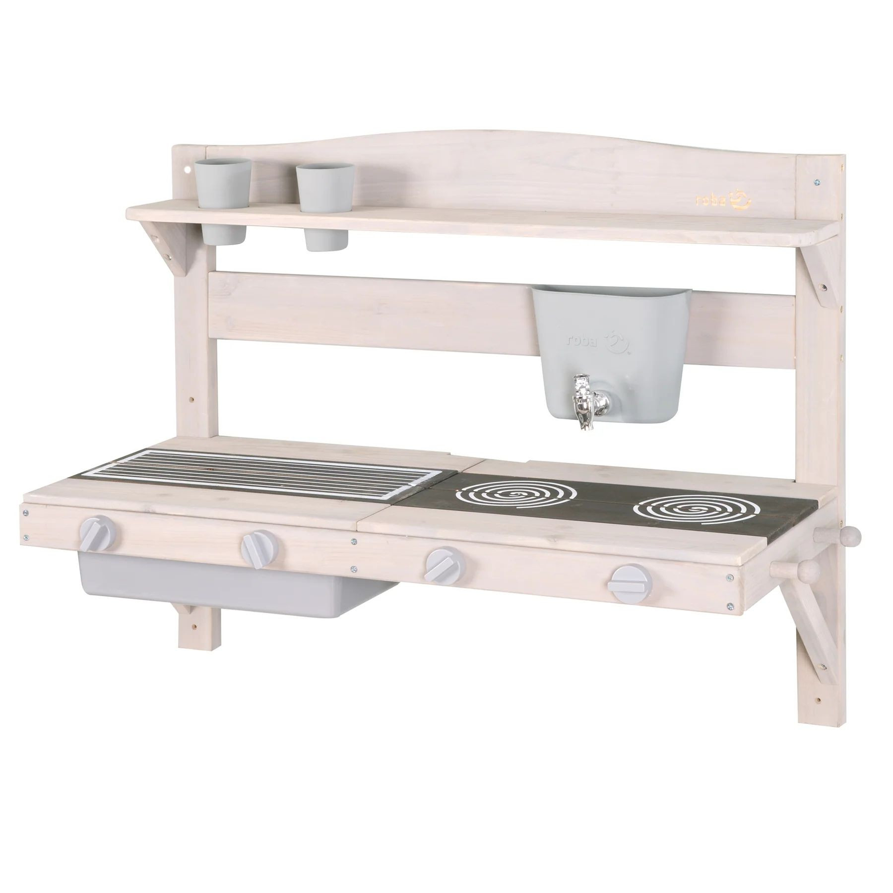 ROBA - velká závěsná venkovní kuchyňka – šedá