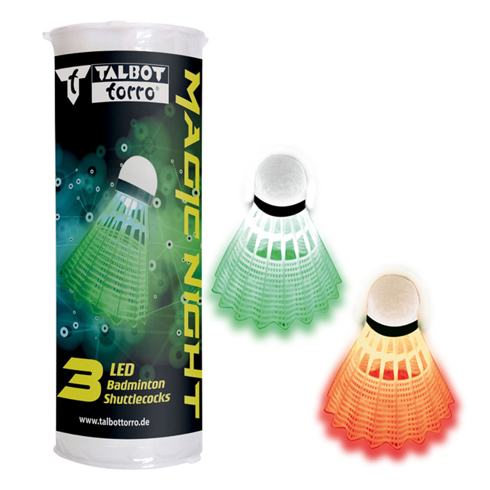 Talbot-Torro – míčky na badminton - Magic Night LED - 3 ks