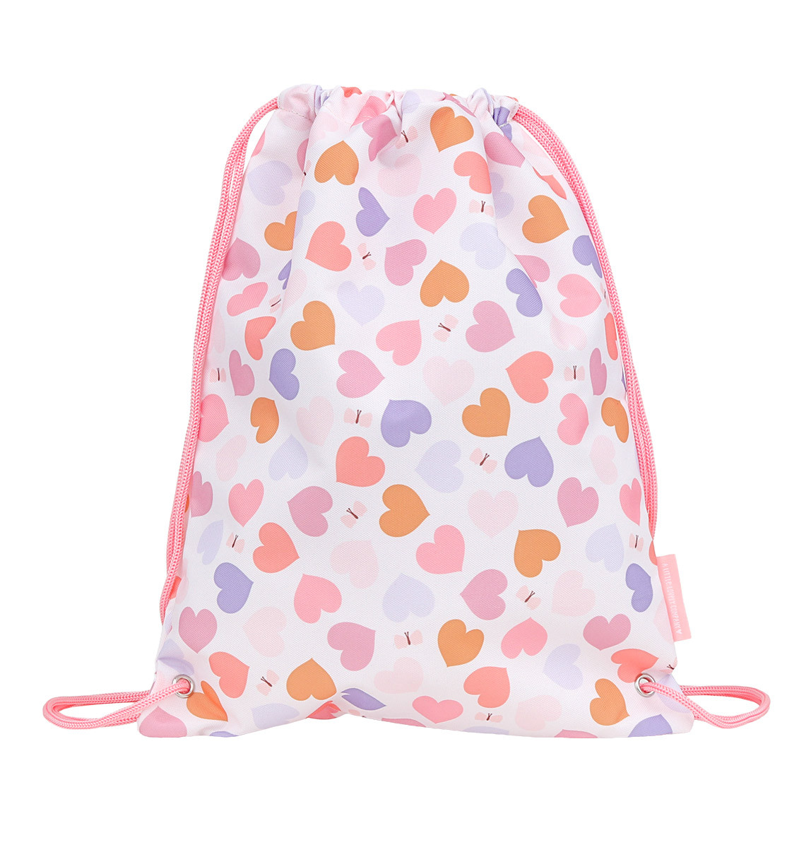 A Little Lovely Company - dětský sportovní pytel – srdce