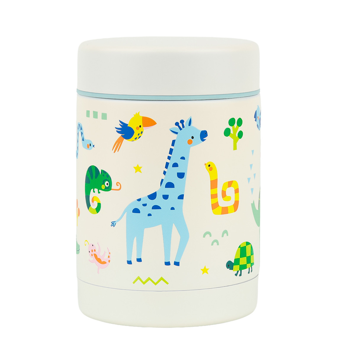 A Little Lovely Company – izolovaná nerezová nádoba na potraviny – džungle