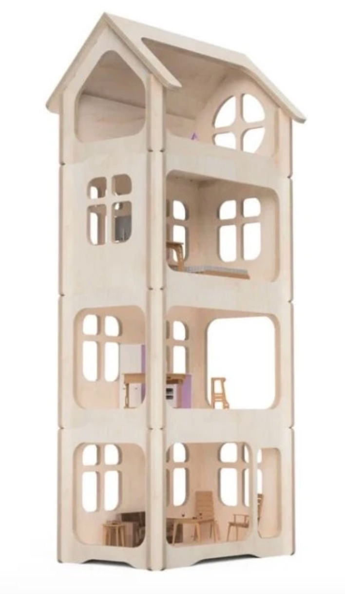 Dřevěný domeček pro panenky  3+1