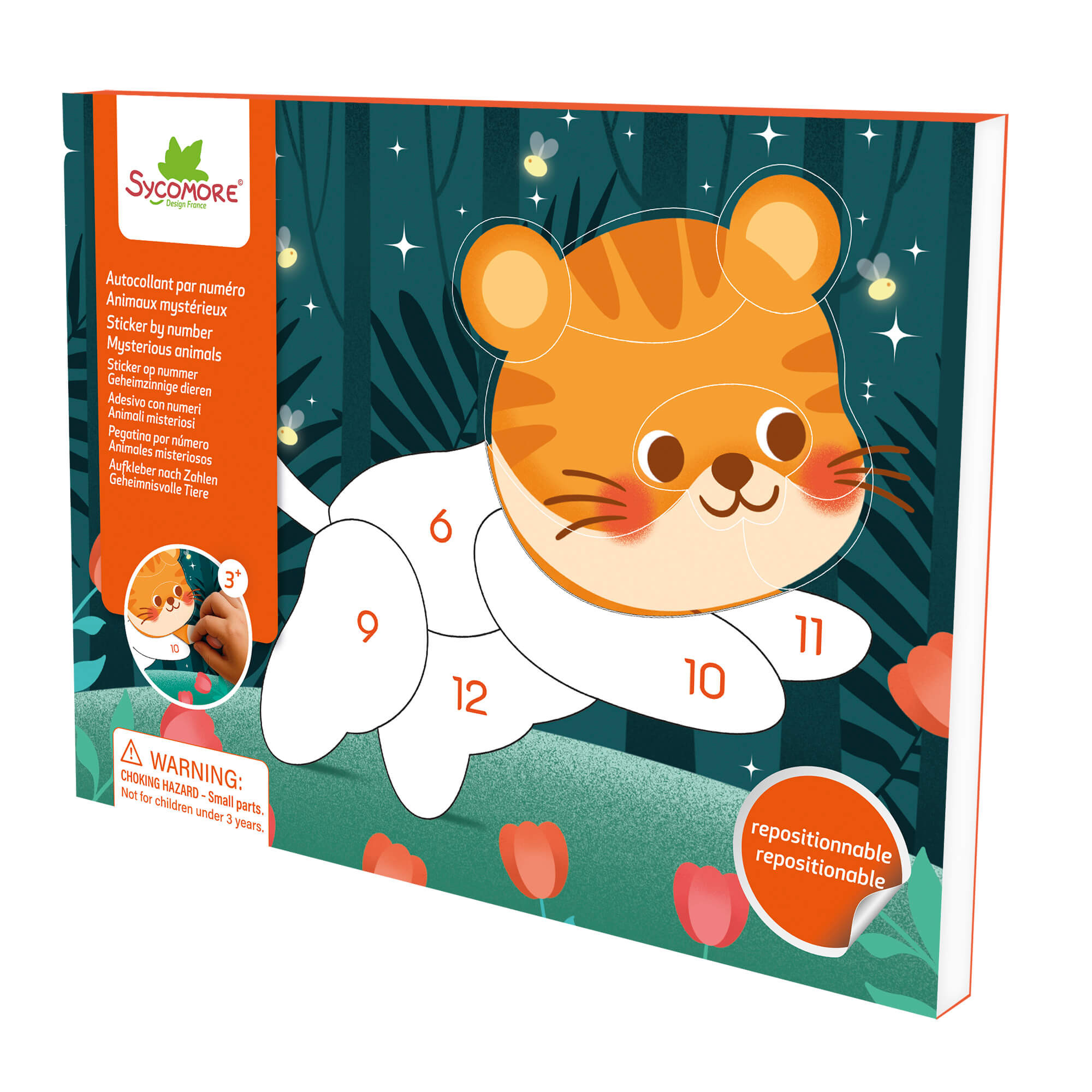 Pockets - samolepky podle čísel – tajemná zvířata