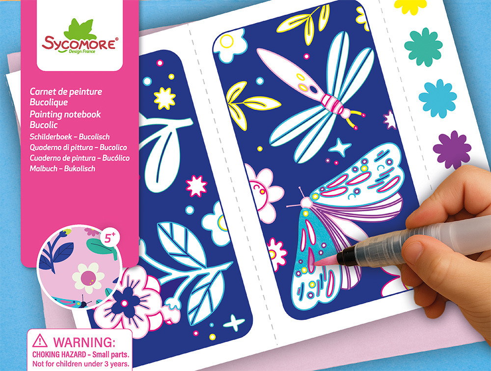 Pockets – malování vodou – venkovská idyla