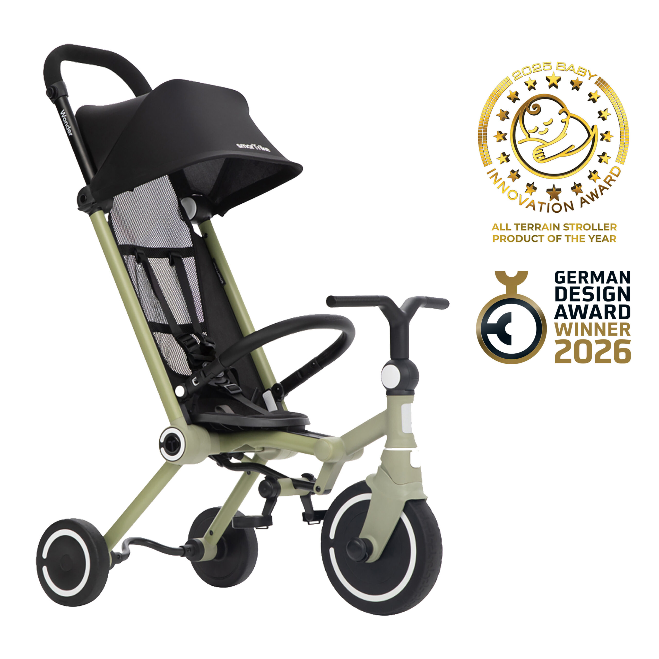 Wonder™ olive - multifunkční kočárek