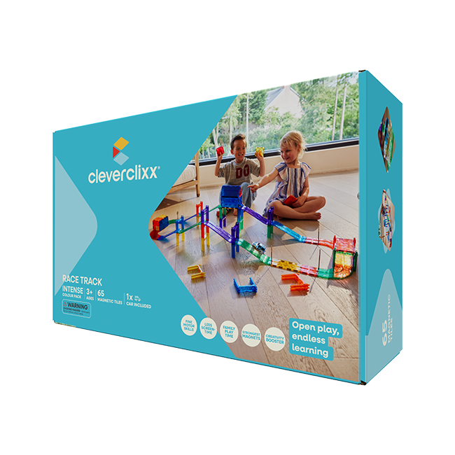 Cleverclixx – Magnetická závodní dráha Intense – 65 ks