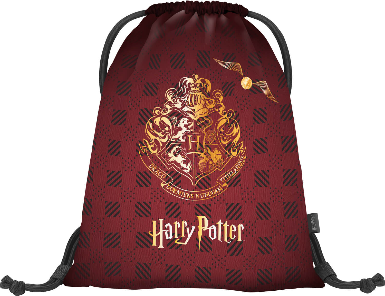 Sáček na přezůvky BAAGL Harry Potter Bradavice vínový