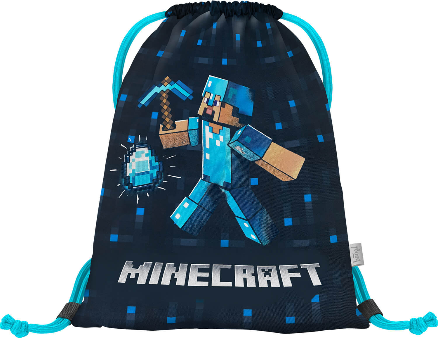 Sáček na přezůvky BAAGL Minecraft Blue Axe Baagl