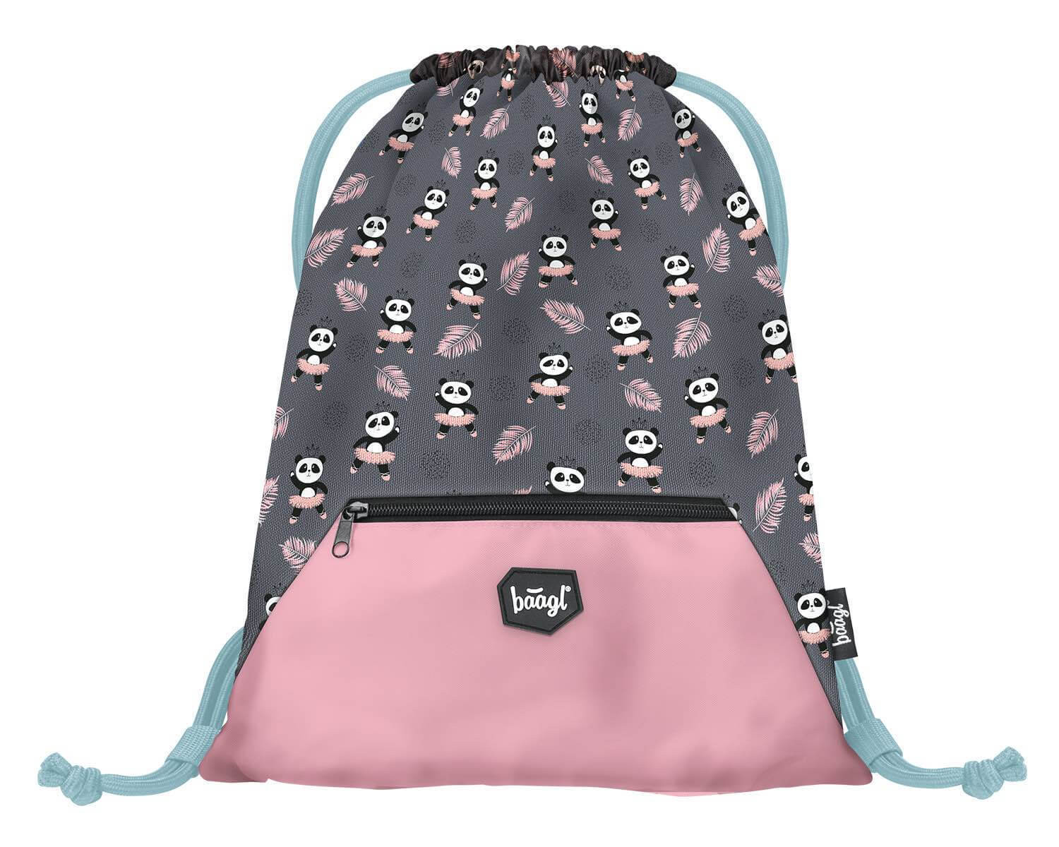 Sáček na přezůvky s kapsou BAAGL Panda