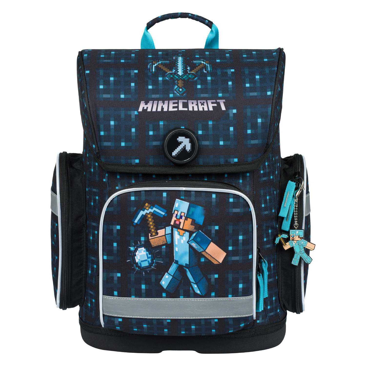 Školní aktovka BAAGL Ergo Minecraft Blue