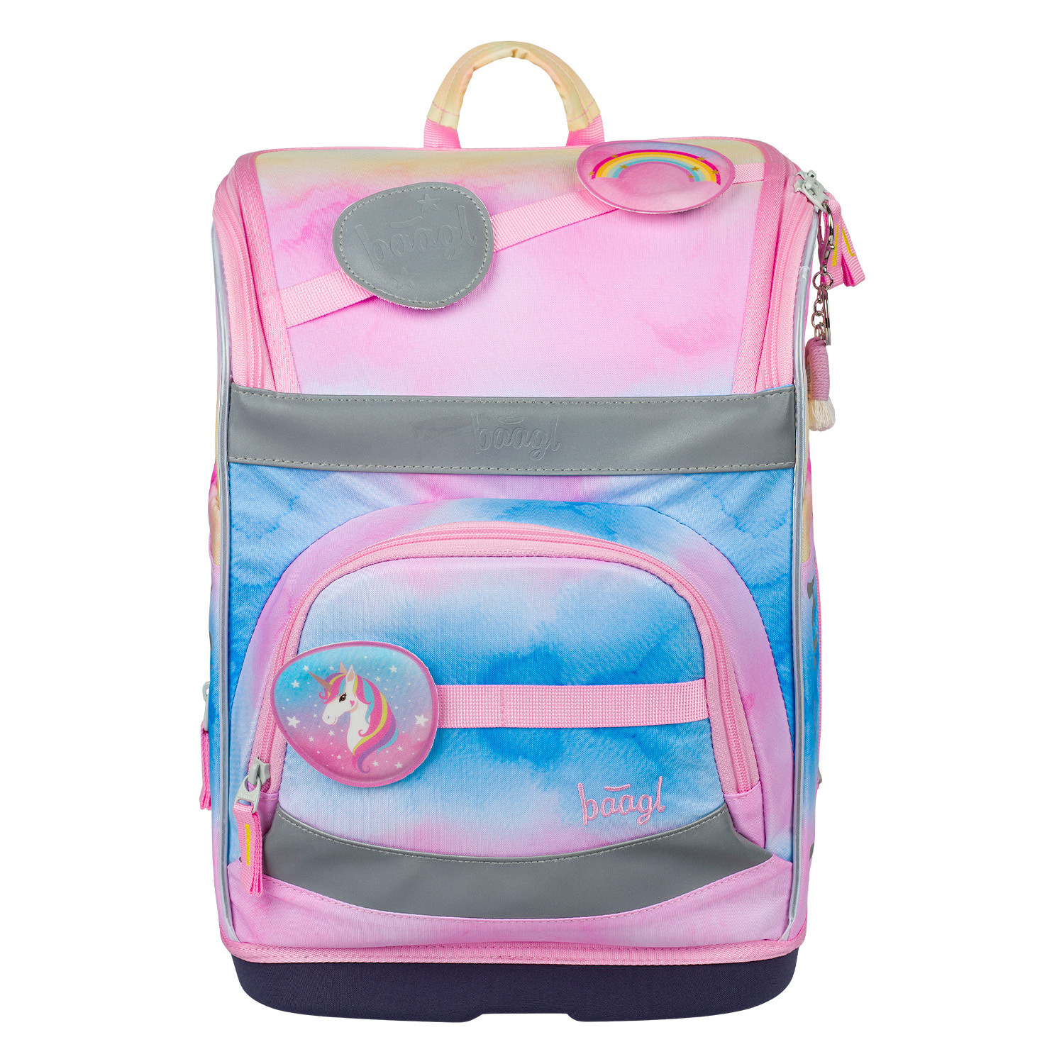 Školní aktovka BAAGL Zippy Plus Rainbow Unicorn