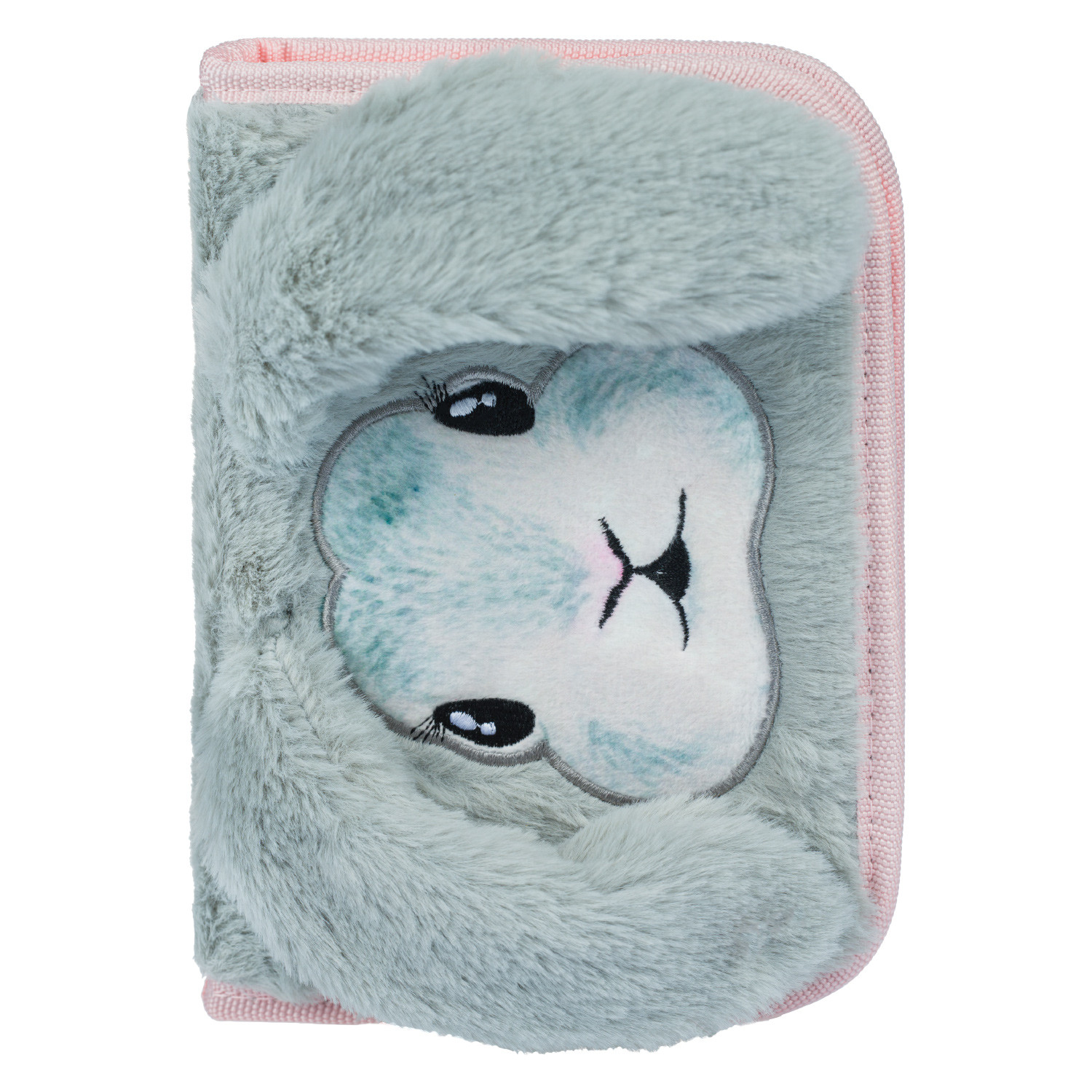 Školní penál jednopatrový BAAGL Bunny - chlupatý