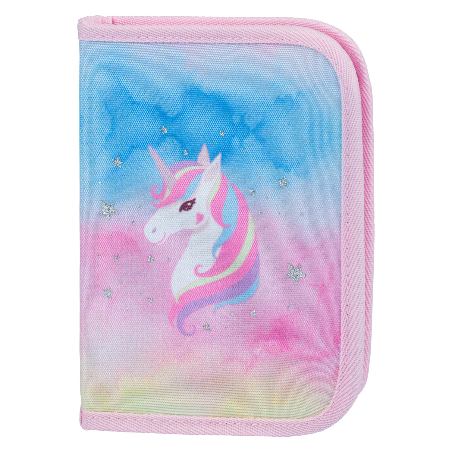 Školní penál jednopatrový BAAGL Rainbow Unicorn