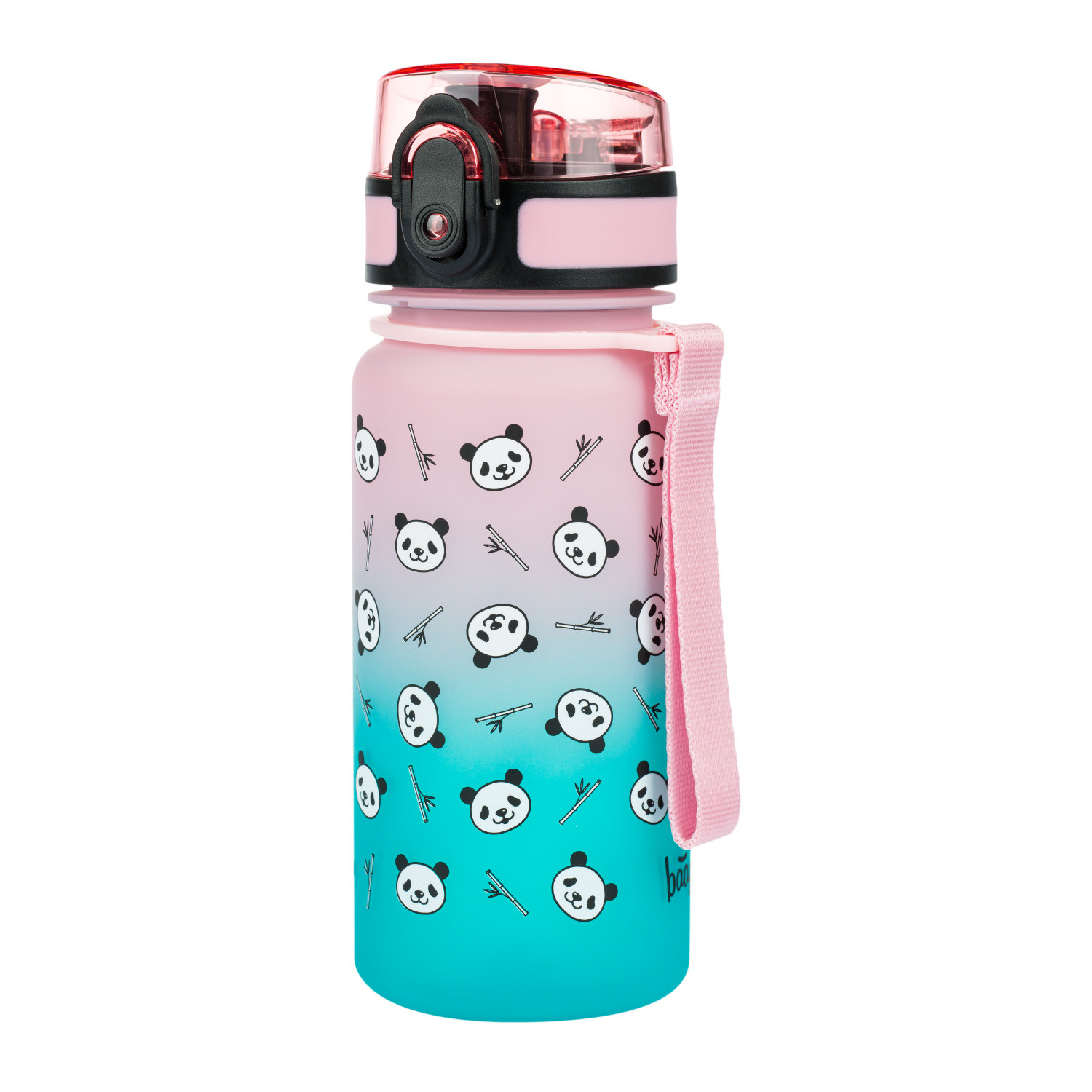 Tritanová láhev na pití s brčkem 350 ml BAAGL Gradient Panda
