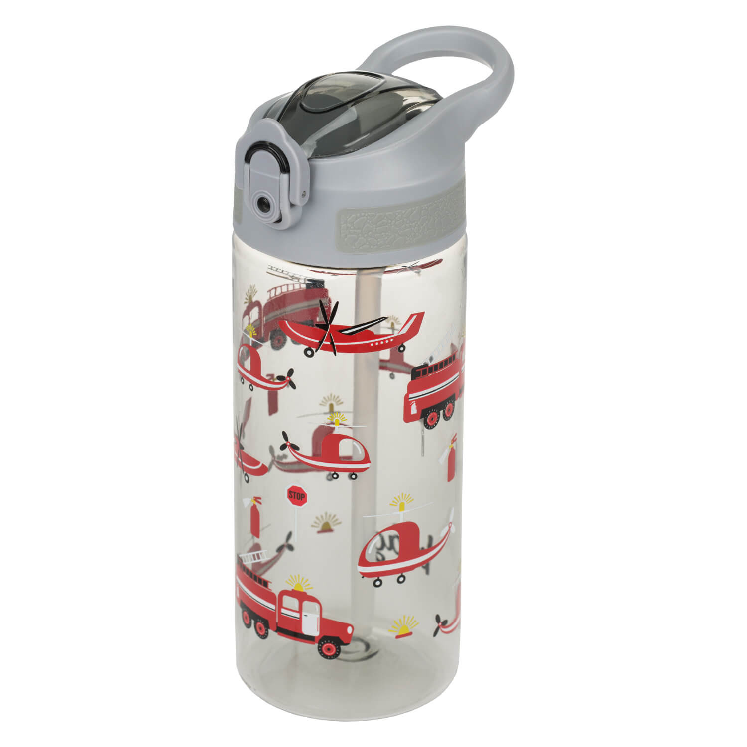 Tritanová láhev na pití s brčkem 500 ml BAAGL Záchranáři